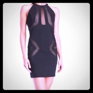 2/$29 Emerald Sundae Mesh sheath cutout dress S